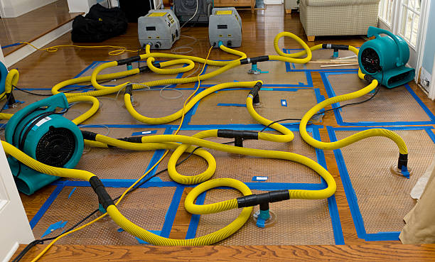 Professional Flood Damage Restoration technician working in Lawrenceville, NJ